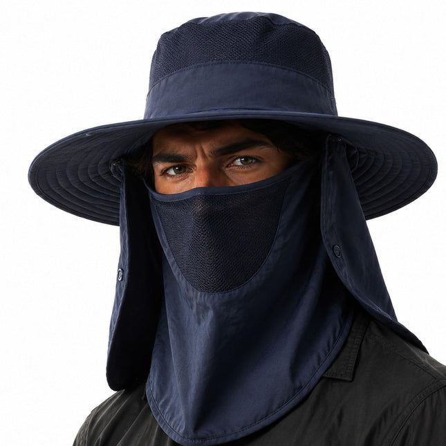 CROCH SEAYO Bucket Hat for Women and Men, Wide Brim Sun Hat for Beach Travel Fishing and Everyday Wear, Lightweight Foldable Summer Fisherman Hat, 9 Colours Dark Blue