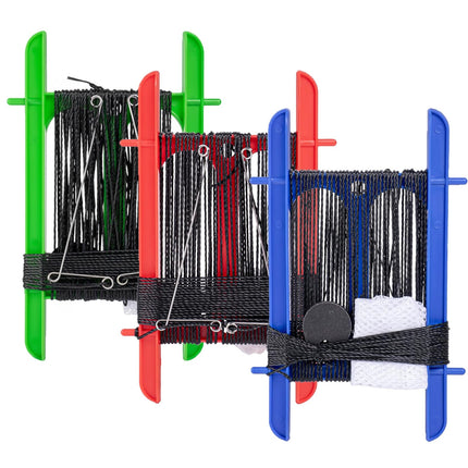 CROCH Crab Hand Line for Crabbing Colorful Frame with 13M Line, Bait Bag, 24g Weight Block, Crab Fishing Line Catch Fish Prawn Crayfish Lobster(Blue   Red   Green)