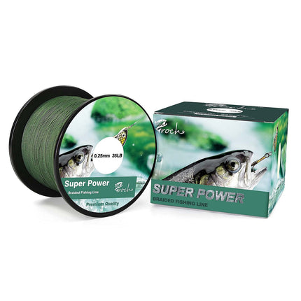 CROCH Fishing Line Braided 300M / 500M / 1000M Strong PE Dynamix line Colourfast 0.1-0.3mm 14-45LB – B08KY4FW32