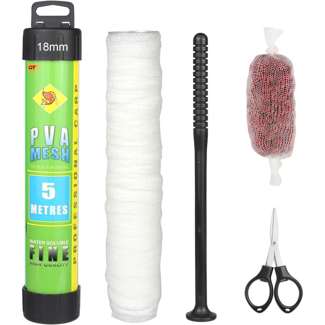 CROCH PVA Mesh Kit 5m with Plunger - Narrow to Wide Mesh for Sticks and Bags - view 1