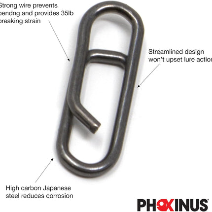 CROCH Mini Lure Link Clips - Quick Change Snaps for Lures and Hooklinks - view 2