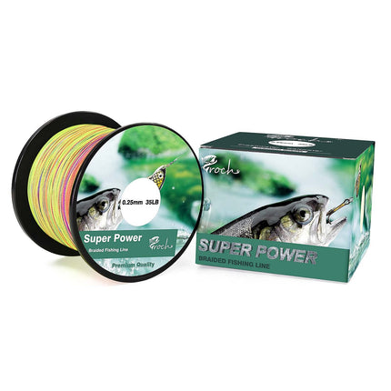 CROCH Fishing Line Braided 300M / 500M / 1000M Strong PE Dynamix line Colourfast 0.1-0.3mm 14-45LB – B08KY89SW4