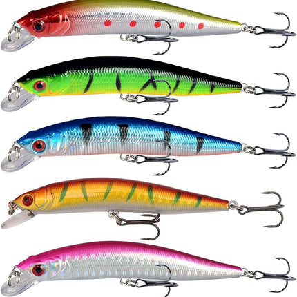 CROCH Sea Minnow Lures 7pc - Sinking Hard Body Baits for Tailor Salmon and Flathead - view 1