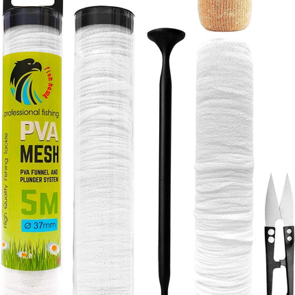 CROCH PVA Mesh 5m 37mm - Wide Dissolving Mesh for Boilies and Pellet Parcels - view 1