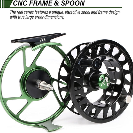CNC-machined Aluminum Alloy Body Fly Fishing Reel SOL II WT 2/3 3/4 5/6 - view 2