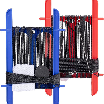 CROCH Crab Hand Line for Crabbing Colorful Frame with 13M Line, Bait Bag, 24g Weight Block, Crab Fishing Line Catch Fish Prawn Crayfish Lobster(Blue   Red)