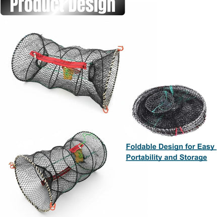Collapsible Crab Trap - Versatile Fishing Basket for Crab - view 4