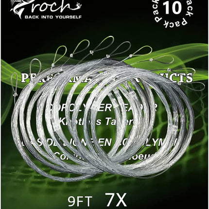 Fly Fishing Tapered Leader 10 Pack
