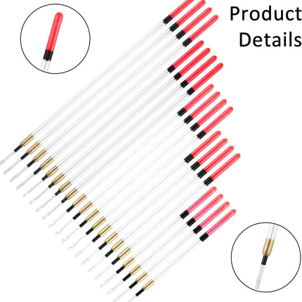 CROCH Waggler Floats 20pc - 5 Sizes Mixed Float Set for Coarse and Estuary Fishing - view 4