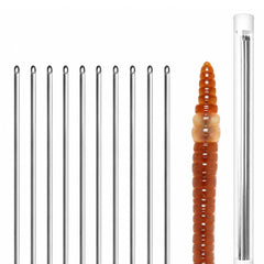 CROCH XL Bait Needle Set with Protective Tube, 10 pcs Stainless