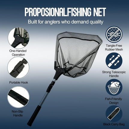 Foldable Fishing Landing Net with Telescopic Handle - view 2