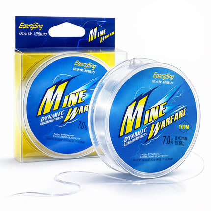 CROCH Clear Monofilament Nylon Fishing Line, 2 Rolls x 100M Strong Transparent Line for Fishing Rigs, Leaders, Hanging Decorations & DIY Crafts