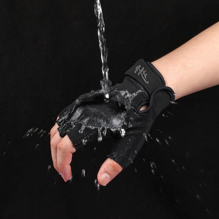 CROCH Fingerless Fishing Gloves - Grip Palm Gloves for Casting Paddling and Handling - view 4