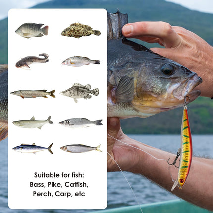 CROCH Sea Minnow Lures 7pc - Sinking Hard Body Baits for Tailor Salmon and Flathead - view 4