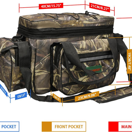 CROCH Carp Shoulder Tackle Bag - Padded Sea and Coarse Fishing Bag with Rod Sleeve - view 3