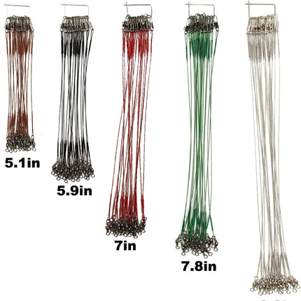100pcs Fishing Wire Leader Rigging Trace Spinner Wire - view 2