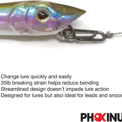 CROCH Mini Lure Link Clips - Quick Change Snaps for Lures and Hooklinks - view 3