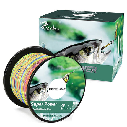 CROCH Fishing Line Braided 300M / 500M / 1000M Strong PE Dynamix line Colourfast 0.1-0.3mm 14-45LB – B08KY77X31