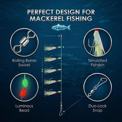 Mackerel Feathers Rigs (3, #12   #16   #18) - view 3
