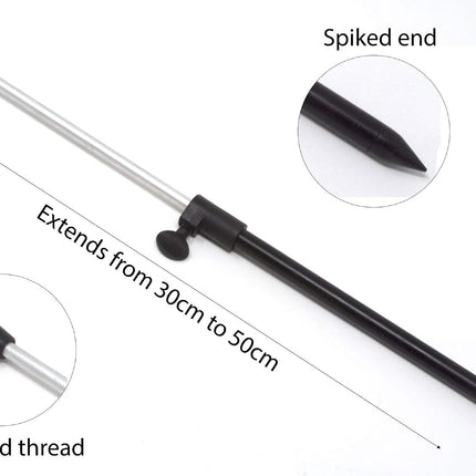 CROCH Bank Sticks 2pc - Lightweight Black Rod Rests for Bank and Margin Fishing - view 2