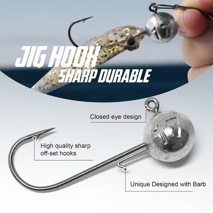 Fishing Jig Heads Hooks Kit - view 4
