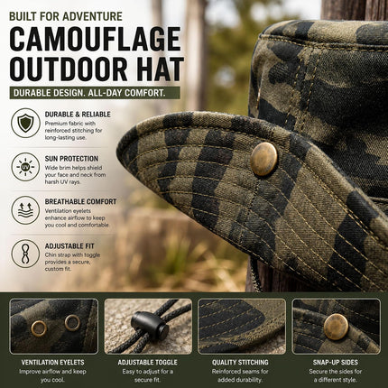 SEAYO Bucket Hat for Men and Women with Face Cover - view 6