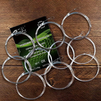 Fly Fishing Tapered Leader with Loop-9ft (10 Pack), 0X - view 4