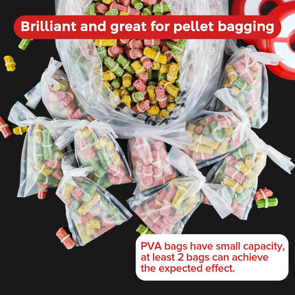 CROCH PVA Bags 100pk - Dissolving Solid Bags for Carp Fishing in 4 Sizes - view 5