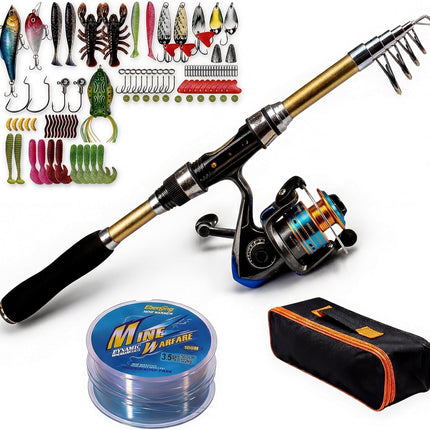 Telescopic Fishing Rod and Reel Combo - CROCH fishing tackle Australia