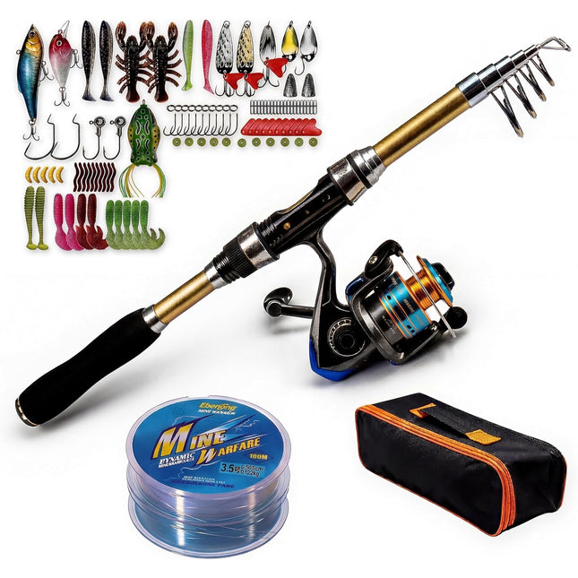 Telescopic Fishing Rod and Reel Combo - CROCH fishing tackle Australia