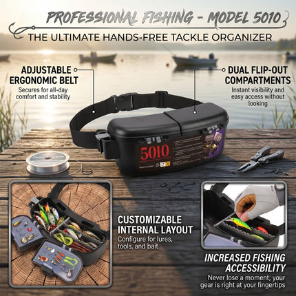 Fishing Tackle Storage Box with Waist Belt - view 3