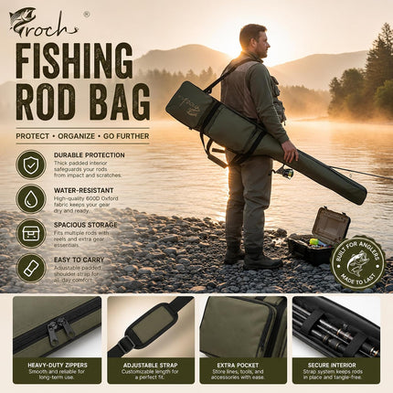 Fishing Rod Bag with Shoulder Strap - view 3