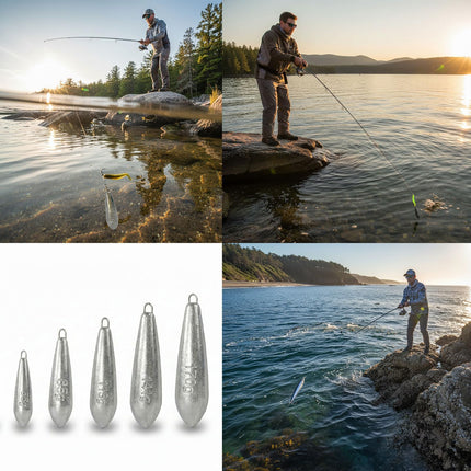 Fishing Weights Carp Bait - Raindrop Streamlined Design - view 6