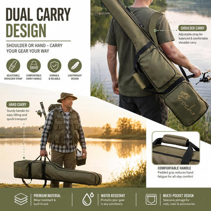 Fishing Rod Bag with Shoulder Strap - view 4