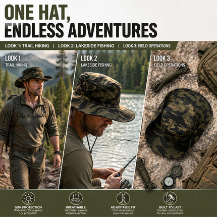 SEAYO Bucket Hat for Men and Women with Face Cover - view 4