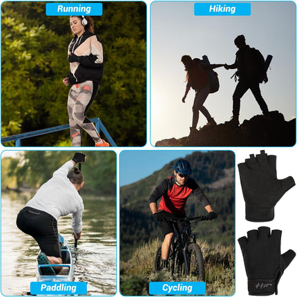 CROCH Fingerless Fishing Gloves - Grip Palm Gloves for Casting Paddling and Handling - view 7
