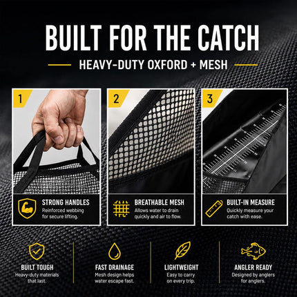 Fish Weighing Bag 4-in-1 Unhooking Mat with Measuring Tape 120x65cm - view 5