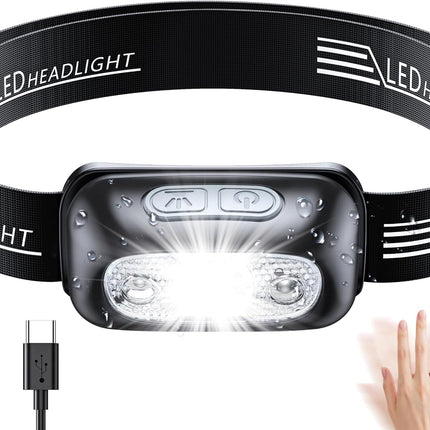 CROCH Rechargeable Head Torch 250lm - Motion Sensor Headlamp for Night Fishing - view 1