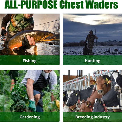 Chest Waders for Children's Waterproof with Rubber Boots - view 5