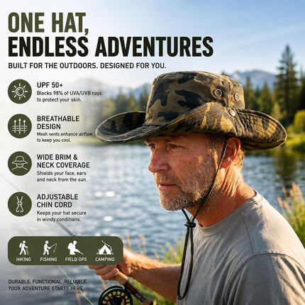 SEAYO Bucket Hat for Men and Women with Face Cover - view 7