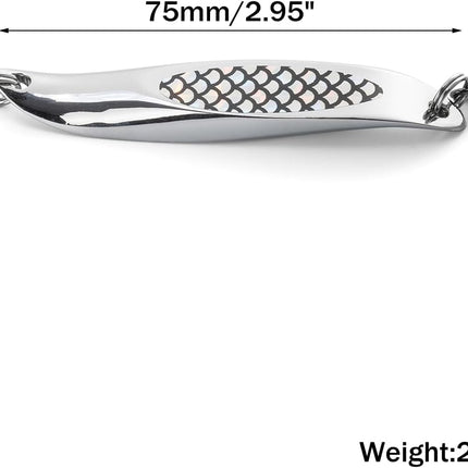CROCH Metal Casting Jigs 5pc - Wedge Profile Spoon Lures for Tailor Salmon and Kingfish - view 3