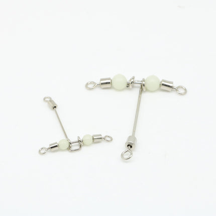 T-Turn 3-Way Swivels with Glow Bead