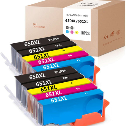 10pack PGI-650 XL CLI-651XL Ink Cartridge For Canon pixma MX926 MG5460 MX726 | toneroz