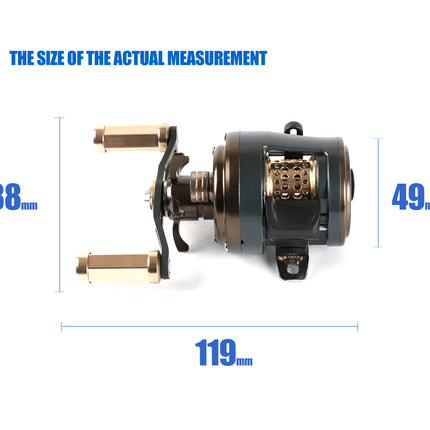 Moulinet 11+1BB 5kg Max drag 215g Bobine Alliage Manche Carbone