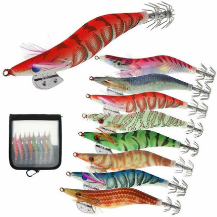 18 pcs Luminous Squid Jigs