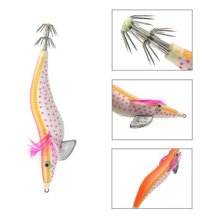 18 pcs Luminous Squid Jigs