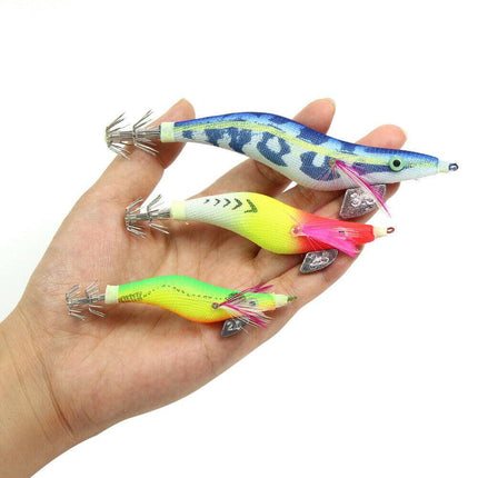 18 pcs Luminous Squid Jigs