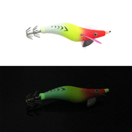18 pcs Luminous Squid Jigs