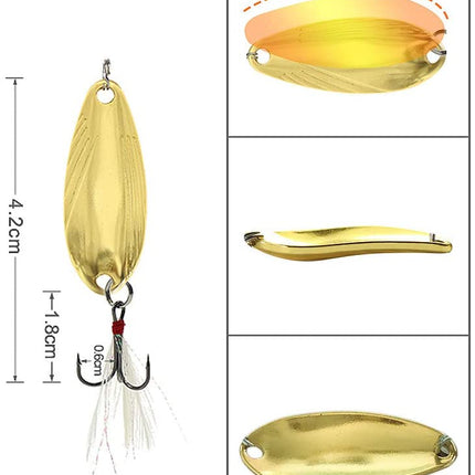 12 pcs Fishing Lure Set Metal Baits with Tackle Box