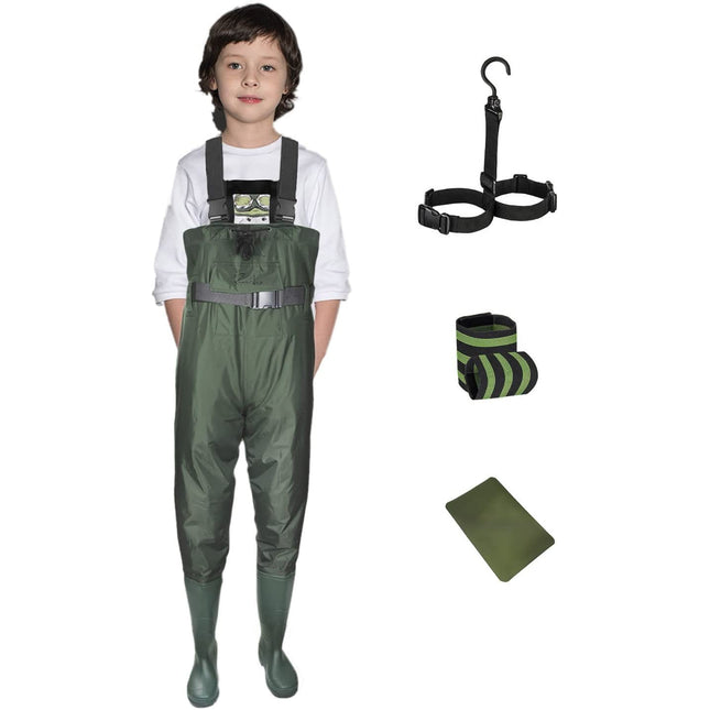 Bootfoot Chest Waders 2-Ply Nylon/PVC Lightweight Fishing & Hunting Waders with Waterproof I - CROCH fishing tackle Australia